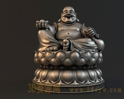 弥勒佛雕塑打印模型