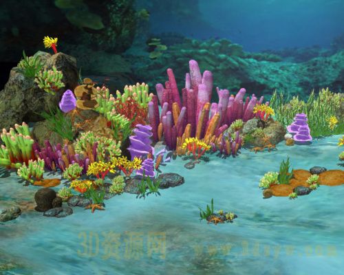 海底场景 海草  有动画