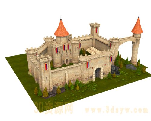 中世纪城堡模型