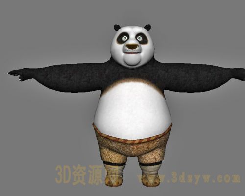功夫熊猫模型 阿宝模型