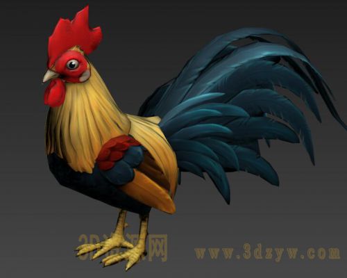 鸡3d模型 公鸡模型