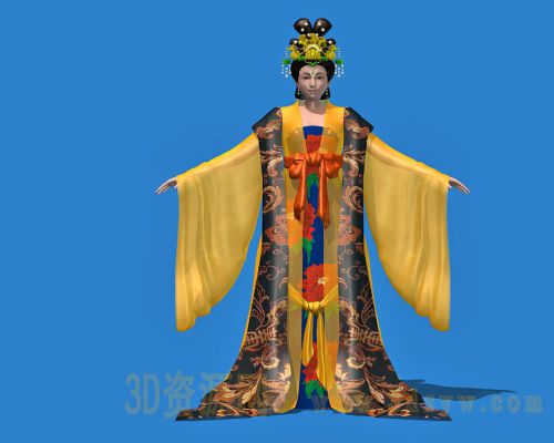 古代女皇 皇妃模型 女皇武则天模型 古代人物模型