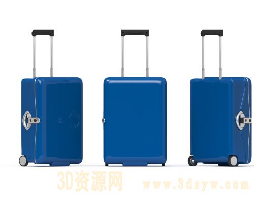 拉杆箱 行李箱 旅行箱3d模型