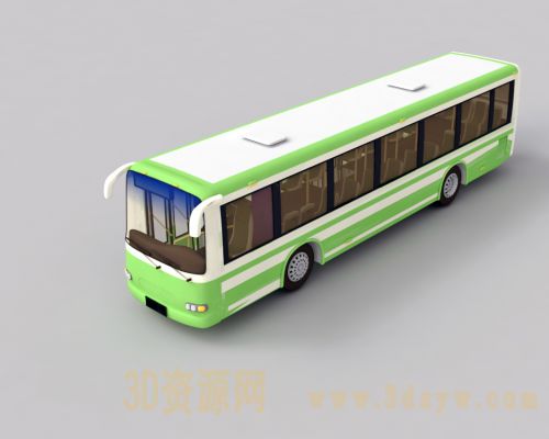 公交车3d模型 公共汽车模型