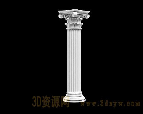 欧式柱子 3d罗马柱模型