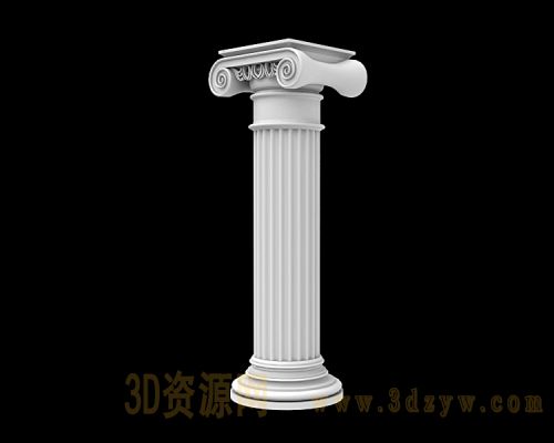 欧式柱子模型 罗马柱模型