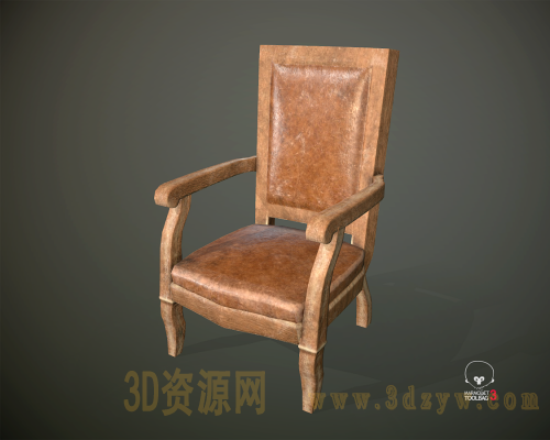 BPR椅子模型 皮凳子