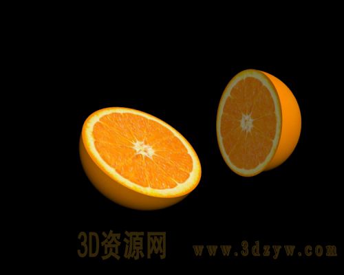 橙子模型 水果