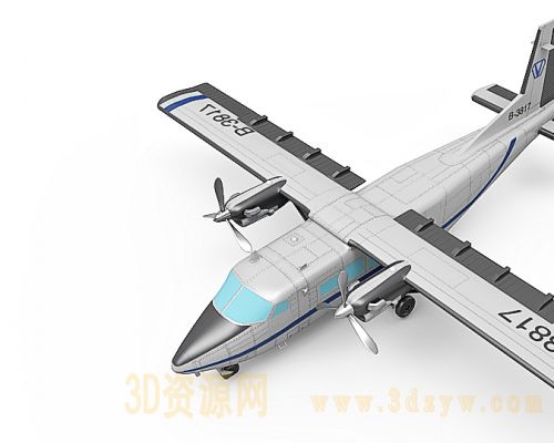 运12飞机模型 飞机3d模型