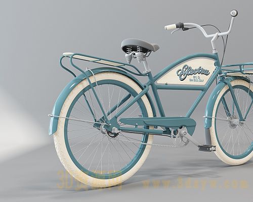 自行车3d模型 复古自行车模型