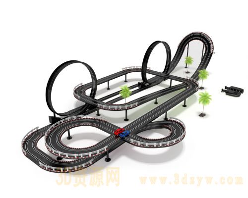 赛车赛道3D模型 汽车赛道