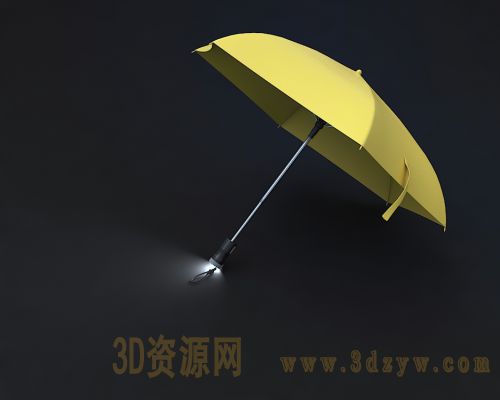 多功能雨伞 多功能手电雨伞模型