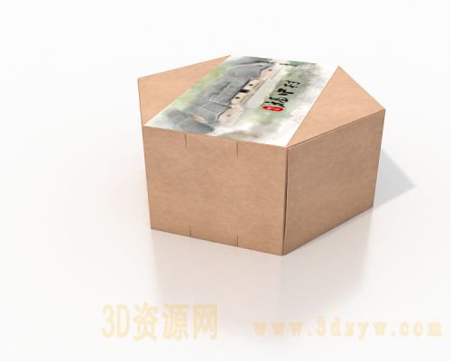 纸盒子模型 纸箱子