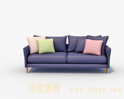 简约沙发模型 沙发3d模型
