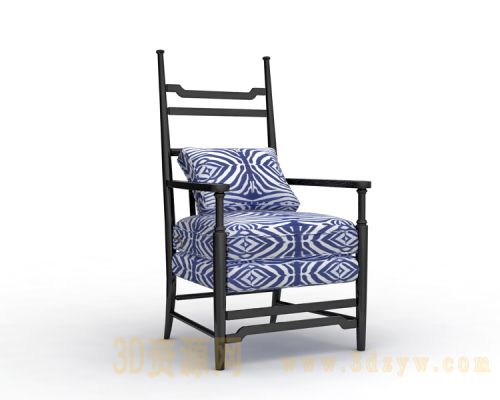 班尼月华-单人椅模型 简约椅子3d模型