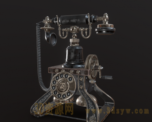 复古老式电话机模型
