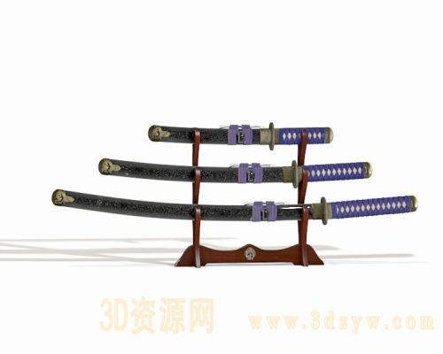 刀3d模型 短刀 短剑