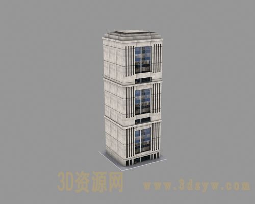 简模楼体模型 建筑低模 低模大楼大厦模型 简模高楼大厦