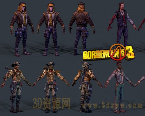 无主之地3 Borderlands3 人物模型合集