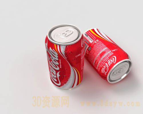 易拉罐模型 可口可乐瓶子