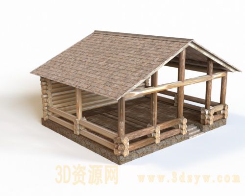 木屋模型 木房子