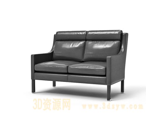 双人沙发模型 沙发3d模型