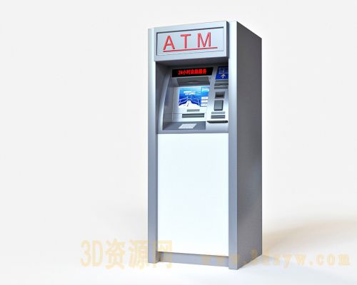 ATM自助取款机模型 ATM机 ATM取款机