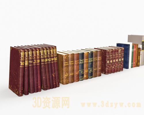 复古书籍模型 图书 