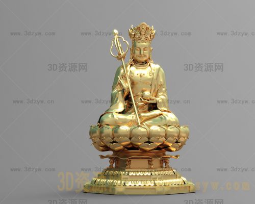 地藏王菩萨模型 地藏王雕像 佛像