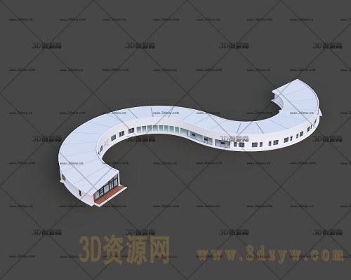 鄂尔多斯源牧场建筑模型 源牧场推广中心