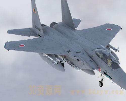 三菱F‑15DJ鹰式双座战斗机带驾驶舱